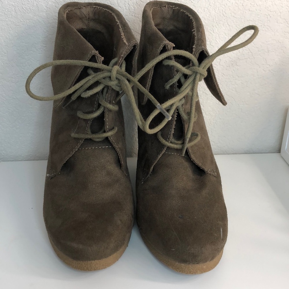 Suede booties